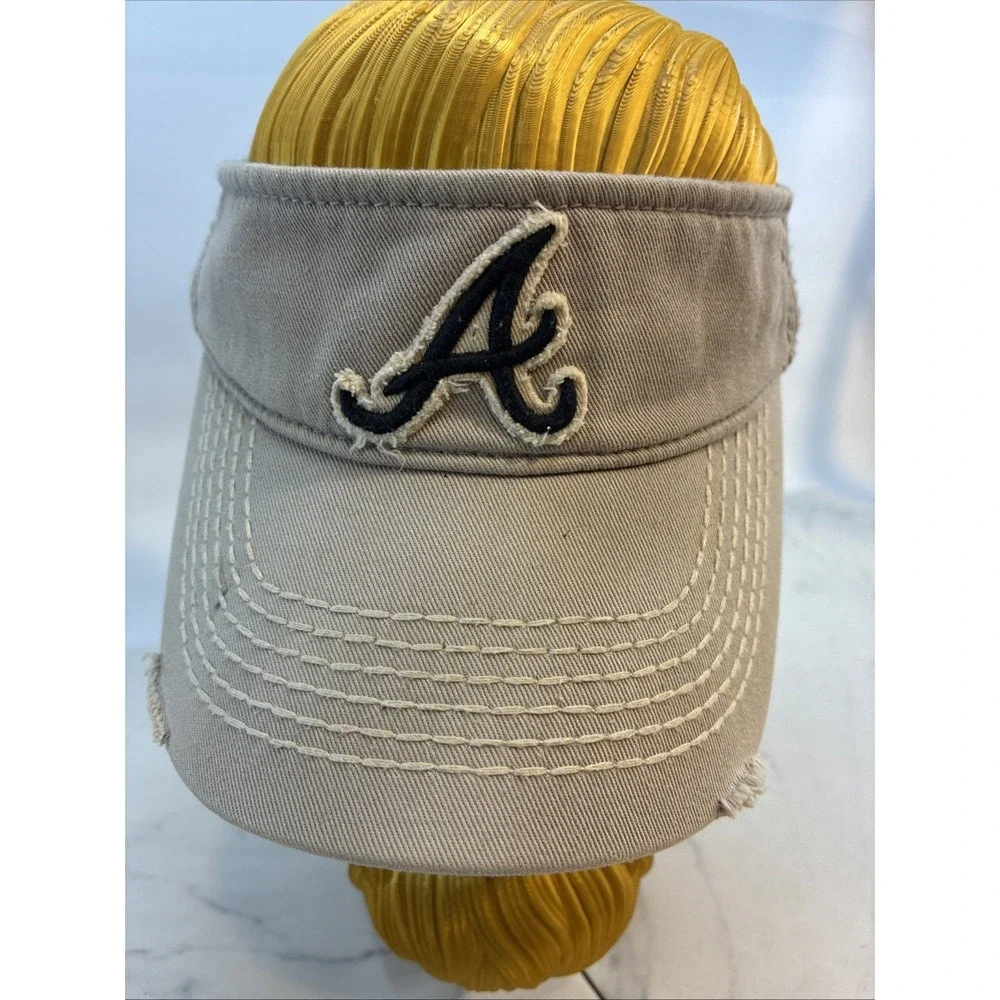 47 Brand‎ Atlanta Braves SnapBack Adjustable Visor Gray/Black